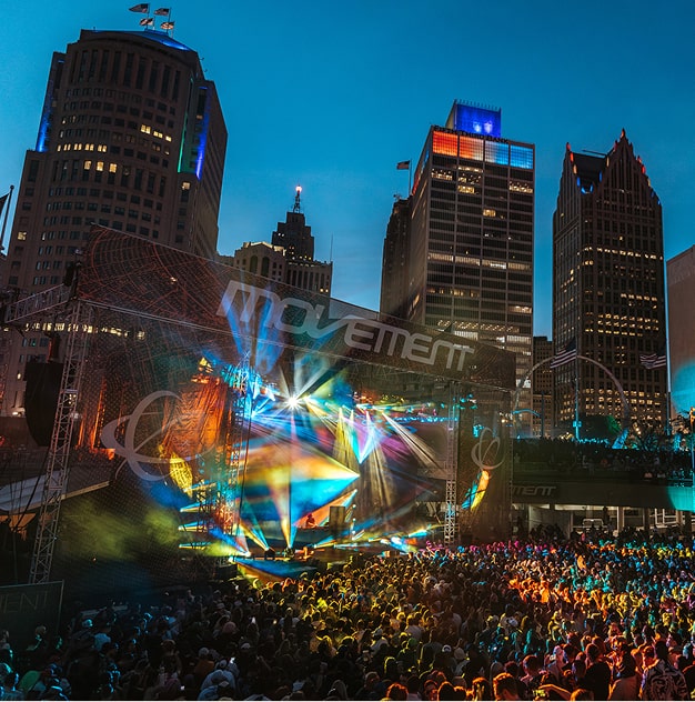 Movement 2023 closes its 17th year at Hart Plaza