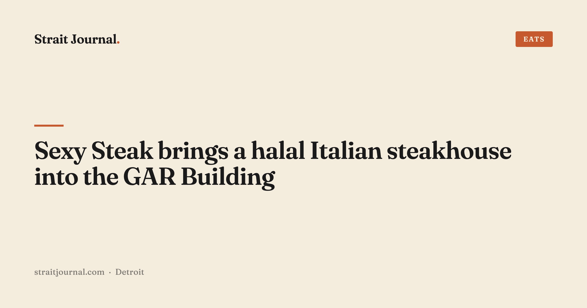 Sexy Steak brings a halal Italian steakhouse into the GAR Building