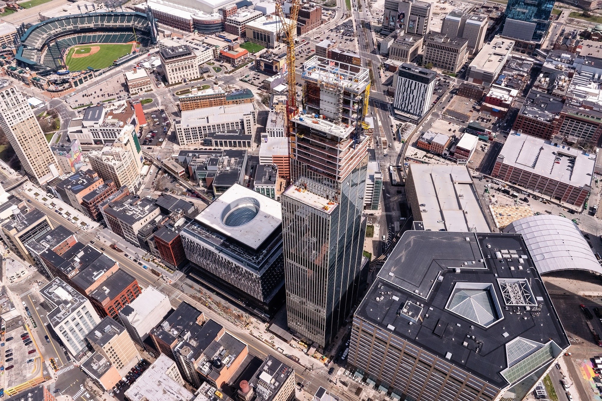 Hudson's tower tops out at 681 feet