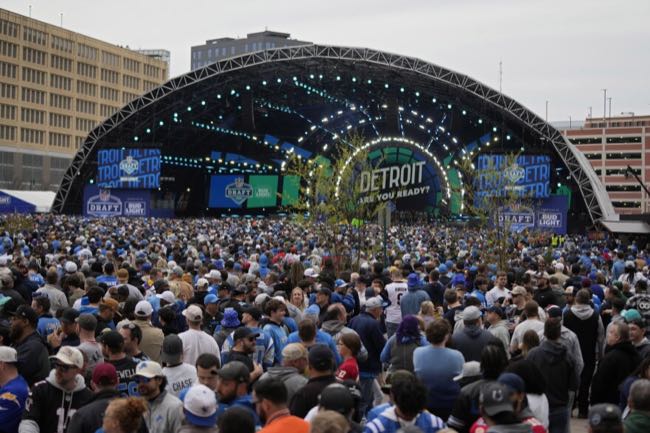 The 2024 NFL Draft pulled 775,000 people to downtown Detroit