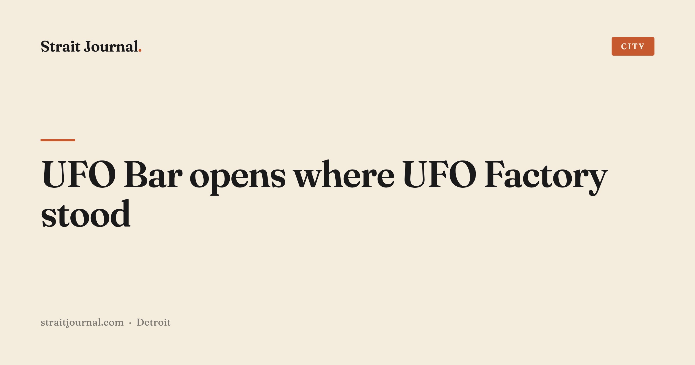 UFO Bar opens where UFO Factory stood