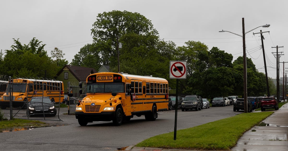 Detroit's yellow-bus experiment cut absenteeism at Henry Ford High, and the district is doubling it