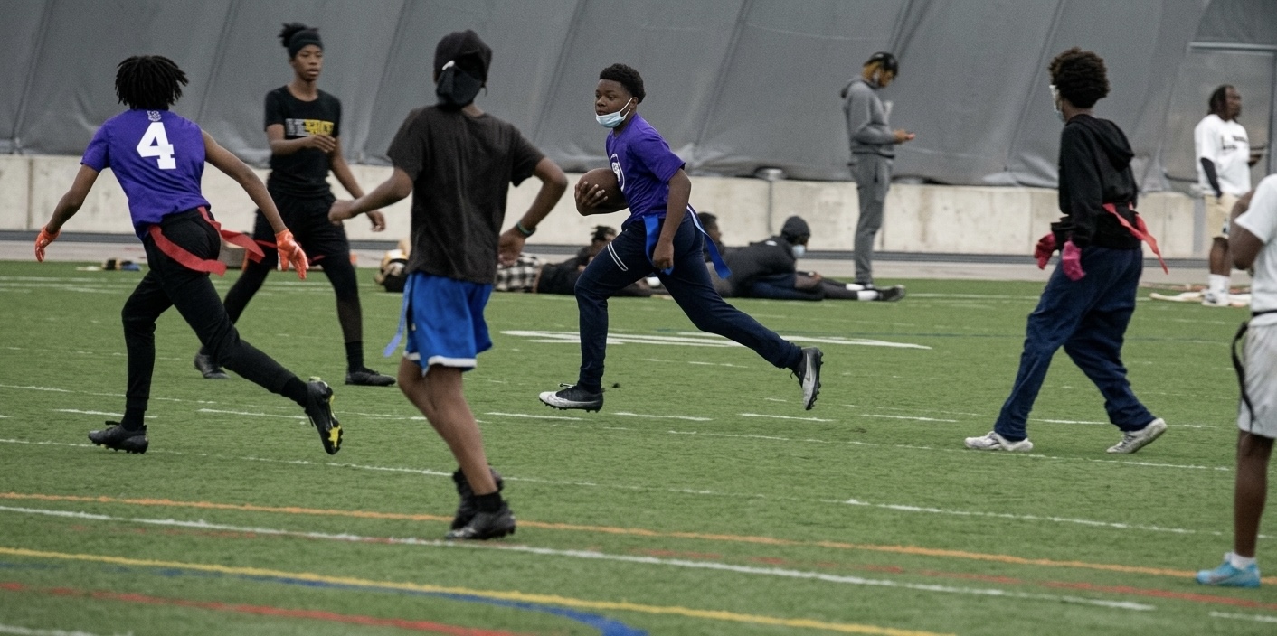 Detroit violence intervention groups run free teen flag football league for the summer