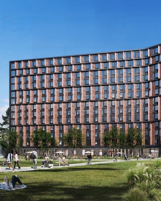The University of Michigan just broke ground on a 313-Unit tower in Detroit. It's a 40-Year commitment.