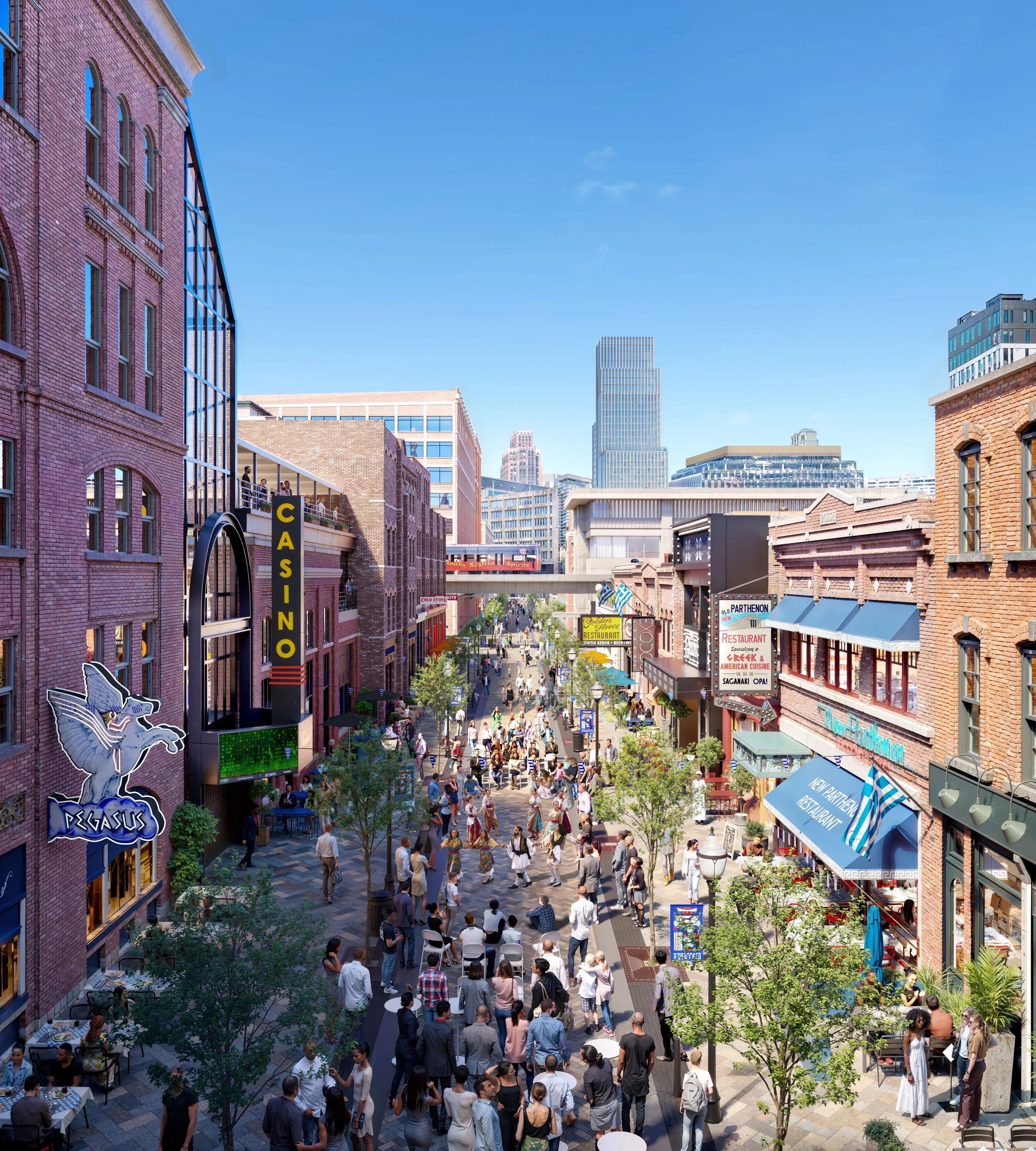 Greektown's main Street is reopening right as the World Cup begins
