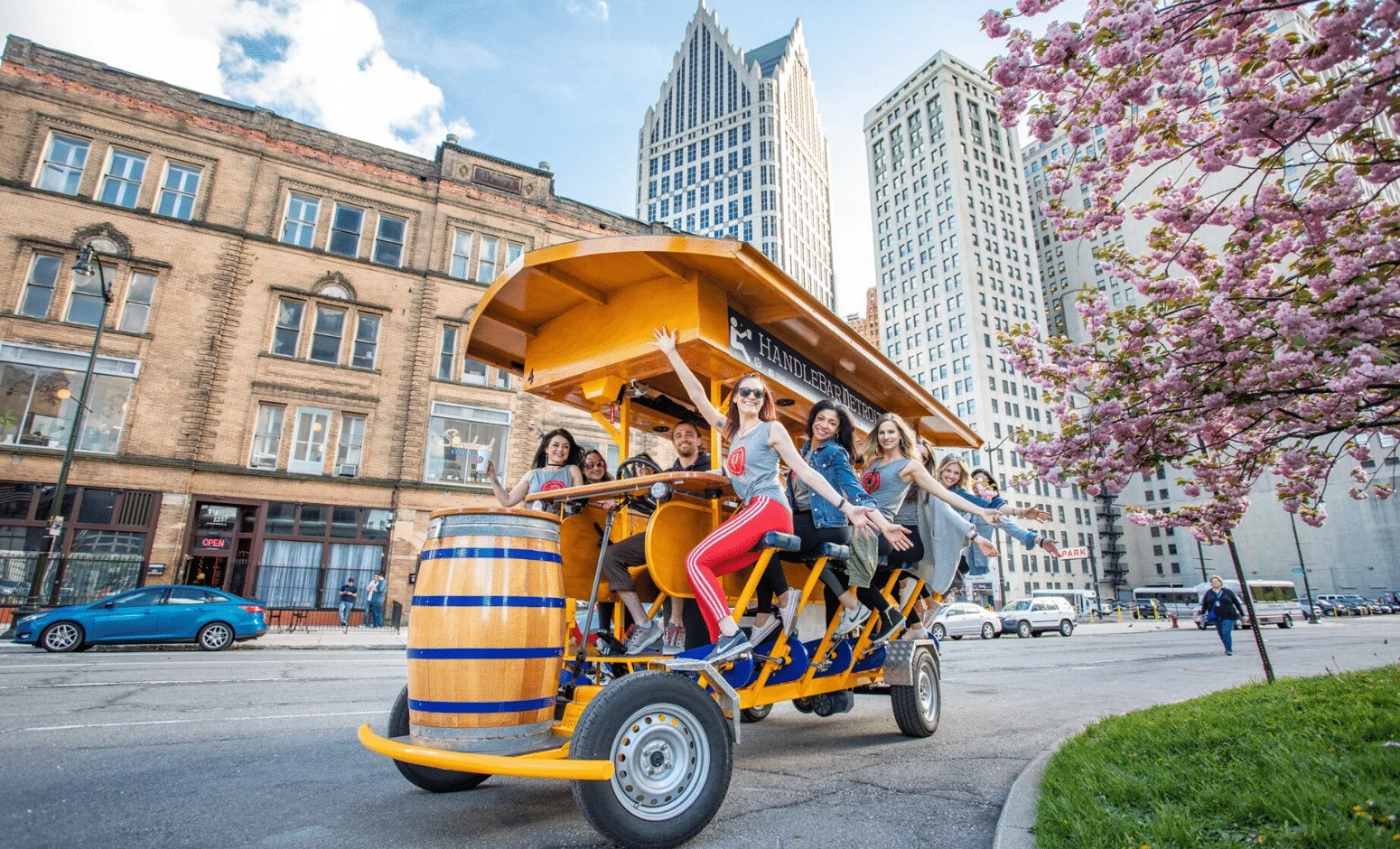Detroit's pedal pubs run on beer, wine and a sober driver