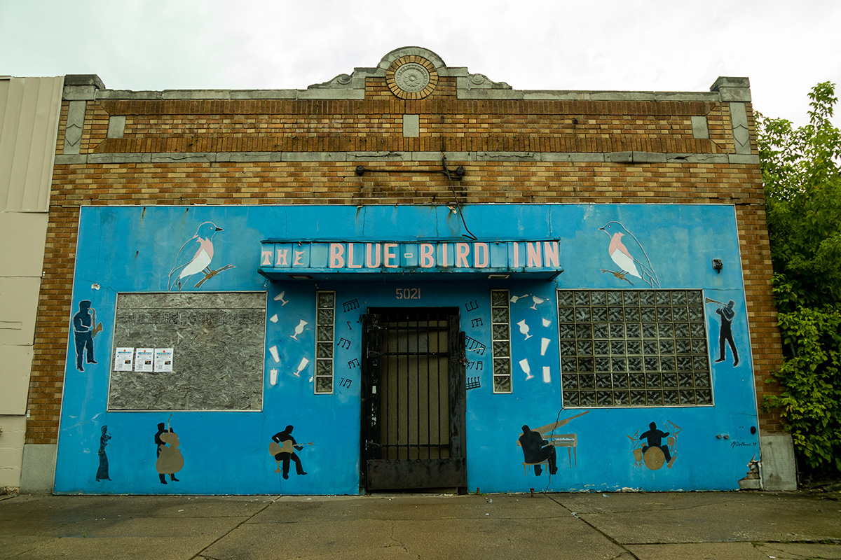 Detroit's Blue Bird Inn, the Old Westside's bebop room, is being rebuilt down to its tin ceiling