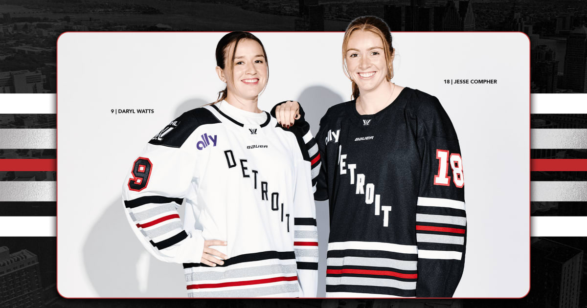 PWHL Detroit reveals its first jerseys, black and silver with a 313 color story