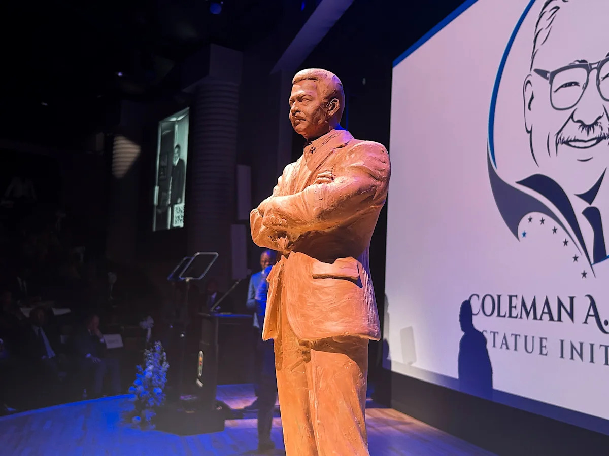 Austen Brantley's Coleman Young model takes shape, headed for the U.S. Capitol